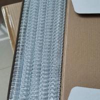 A4长边34个孔黑,白色,双线圈Y0圈铁圈活页环装订挂历台历圈装订 黑色, 直径6.4mm34齿100条