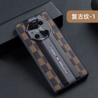 华为mate30pro高端真皮保时捷手机壳mate40pro皮纹全包防摔壳男女 华为P40 Pro 秒变保时捷[白色]全