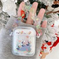 INS仙贝贝李知恩同款苹果3代PRO耳机保护套流沙链条Air pods1/2代 李知恩同款-仙贝贝-白沙 AirPods