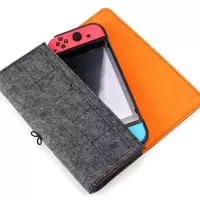 任天堂包收纳包Switch保护包NS卡包主机游戏机盒防摔防挂薄款游戏 深灰软壳