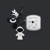 漫步者蓝牙耳机保护套透明lollipods耳机套硅胶创意卡通防摔软壳 漫步者LolliPods 透明太空人+挂钩