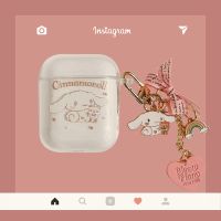 AirPods 玉桂狗 保护套1/2代适用苹果3代无线耳机套透明壳带挂件 大耳狗+挂件 airpods 1/2代