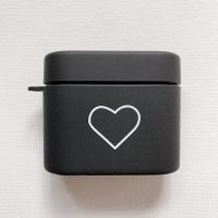 小米air2pro耳机套潮牌简约漫威Air2Pro硬壳无线蓝牙耳机磨砂套壳 磨砂硬壳-黑色爱心 小米Air2Pro(保护
