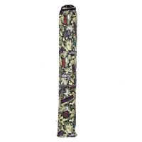 钓鱼伞包鱼竿收纳袋防水耐磨伞袋大号带侧兜牛津布竿袋折叠渔具包 黄迷彩 1.3米带侧兜款