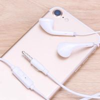 耳机线OPPO华为vivo手机通用入耳式可爱韩版男女K歌带话筒学生 S16带麦可通话[白色]