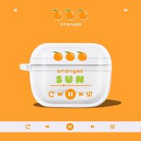 漫步者minibuds耳机盒保护套冇心无线蓝牙耳机套硅胶声迈x3透明壳 [橘子 播放器]送挂钩 漫步者MiniBuds