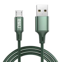 OPPO华为苹果通用快充手机安卓数据线小米VIVO三星Type-C闪充电线 安卓线[梯形插口] 50厘米[暗夜绿]1条装
