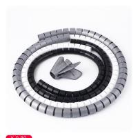 包线管理线管电脑线收纳整理保护套理线器集线器网线电线收纳神器 黑色 8MM 5米/包 送理线夹