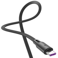 ROCK数据线苹果12充电线6s/7/8p/x/11安卓type-c华为vivo手机通用 [黑色]1米 [Type c数