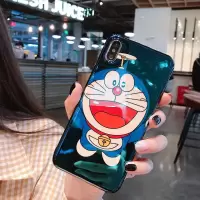 腕带卡通苹果11手机壳iPhone12全包X潮6S可爱8p女7plus防摔XR软套 蓝光开心叮当单壳 苹果6/6S通用