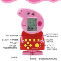 经典怀旧娱乐俄罗斯方块游戏机迷你掌上卡通佩奇乔治小黄人游戏机 佩奇款+电池