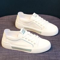 高品质真软皮小白鞋女夏季女鞋子透气单鞋百搭平底休闲板鞋 绿色 40