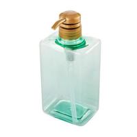 创意沐浴露洗发水分装瓶按压瓶浴室洗手液沐浴液瓶子乳液瓶 绿色600毫升