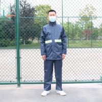 雨衣雨裤套装男女款防暴雨全身两件套摩托车电动车外卖干活雨衣 L[身高160-165] 藏蓝色网格款裤子