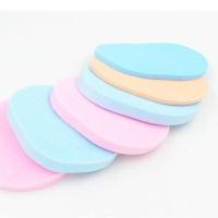 海藻海棉洁面扑洗脸海棉脸扑化妆海绵粉扑清洁棉卸妆洗吸水厚薄款 薄款0.6厘米 5片装颜色随机
