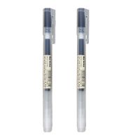 MUJI无印良品文具笔2019新款学生用中性笔拔盖水笔0.38/0.5MM笔芯 新拔帽0.5黑两颜色可备注