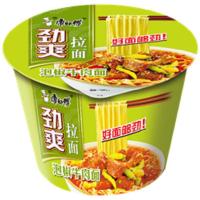 康师傅经典桶装整箱批发特价[8月12日发完] 劲桶泡椒味拉面 12桶[无赠品]