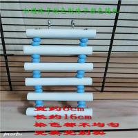 仓鼠爬梯松鼠蜜袋鼯攀爬楼梯鹦鹉彩色棉绳站杆 吊桥秋千 小宠玩具 纯手工并非完美无暇 宽6cm长16cm原木色