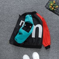 男童外套秋装2021新款韩版开衫儿童装宝宝蜘蛛侠夹克小男孩防风衣 M外套黑色 90cm