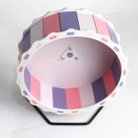 仓鼠跑轮静音金丝熊大号滚轮蜜袋鼯刺猬松鼠21cm透明仓鼠球跑 紫粉白 14cm无支架