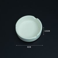 北欧创意金属铁艺小鹿个性烟灰缸摆件家居办公桌客厅现代装饰实用 白色-烟灰缸[单个]