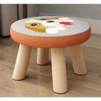 儿童卡通凳子动物小凳子实木换鞋凳子小板凳布艺创艺宝宝小板凳 小圆凳