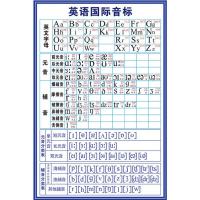 英语书写表墙贴26个48个英文字母表国际英语音标挂图小学生 pp背胶 40X60厘米(24寸)