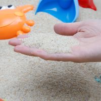 沙子天然海沙儿童乐园沙子玩具沙池代替决明子幼儿园沙池 宝宝沙0.6-1毫米 5斤