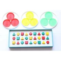 333视动统合儿童感统训练注意力多维训练智能学具全脑开发333教具 纸盒学具家庭版A(绿B版) 训练注意