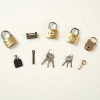 蒙台梭利生活教具开锁的工作 5把仿铜锁蒙氏日常生活教具家庭套装 五把铜锁(不含托盘)