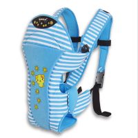 妈咪爹地婴儿绑带前抱式背带前面安全腰凳布兜四季用品腰带 MD003婴儿背带-浅蓝