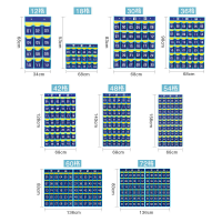 教室班级手机收纳袋 学校学生袋子挂袋手机袋挂墙挂式布袋门后 午夜蓝 印刷款12兜