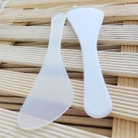 磨砂面膜棒 10CM分装棒 调膜棒 面膜刮面霜刮勺扇形 膏霜勺子10支 10支 颜色随机