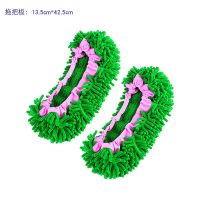 平板拖把家用免手洗拖把不锈钢伸缩杆雪尼尔干湿两用拖地板 布套绿2个大长绒