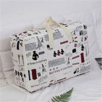 收纳袋子衣物打包装被子收纳袋防潮防尘加厚棉麻整理袋搬家行李袋 墨水瓶 （加厚棉麻） 小号（仅装3-5件春秋衣服）