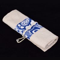 专业采耳工具29件套装技师收纳布袋采耳鹅毛鸡毛棒掏耳朵毛毛耳勺 [青花瓷]布袋(不含工具)