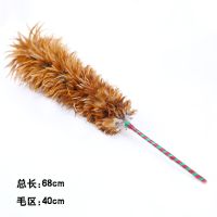 [工厂直发]鸡毛掸子除尘家用扫灰不掉毛可伸缩车用静电清洁毯子 65cm竹竿背毛[收藏优先发货]