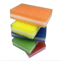 厨房清洁用品海绵擦三层仿丝瓜络洗碗块刷锅不沾油不掉渣清洁神器 丝瓜海绵3片