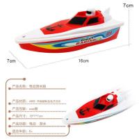 水面快艇儿童玩具 宝宝洗澡玩具电动小船飞艇非遥控船水面船模型 快艇[体验(1个)]