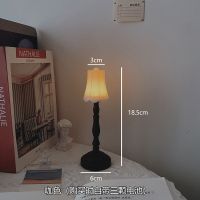 懒人学堂复古小夜灯卧室装饰摆件房间布置宿舍床头桌面小台灯迷你 咖色暖光灯
