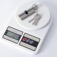 鼎力天 钢木实木烤漆门室内卧室房间门全铜锁芯钥匙小70mm通用型 铝合金拉丝