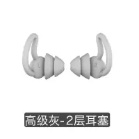 优隆隔音耳塞防噪音睡眠睡觉宿舍防吵降噪静音学生学习防打呼噜 二层灰【1对装】