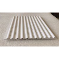 生态木150小圆板/长城板/墙面装修材料/墙裙圆弧槽板 纯白空心