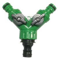 带开关三通接头/三根软管连接起来/一根软管分成2根软管/水管配件 三通