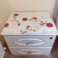 软玻璃桌布防水防烫PVC塑料餐桌布茶几垫床头柜电视柜盖布免洗 七色花 40*40cm