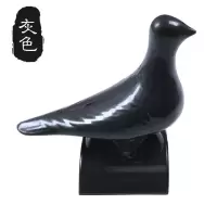树脂瓦鸽子配件装饰和平鸽子树脂树脂招财鸽仿古瓦屋脊装饰 灰色