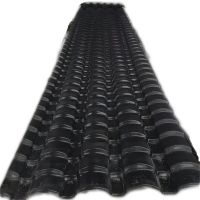 树脂小青瓦仿古树脂瓦别墅自建房屋面隔热塑料瓦片一体塑胶琉璃瓦 2.5mm