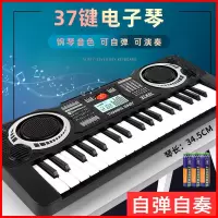 智能61键37电子琴初学者儿童音乐琴钢琴充电宝宝多功能玩具乐器88 37键双模式(不带麦克风)普通版
