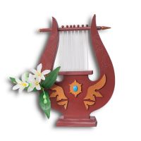 原神 风色诗人 风神 温迪 COS道具武器 琴 竖琴COSplay道具 温迪 琴