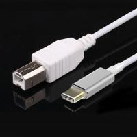 Type-c连接雅马哈电钢琴USB数据线 安卓type-cOTG电子鼓MIDI线 [白色1米]Type-c转USB方口